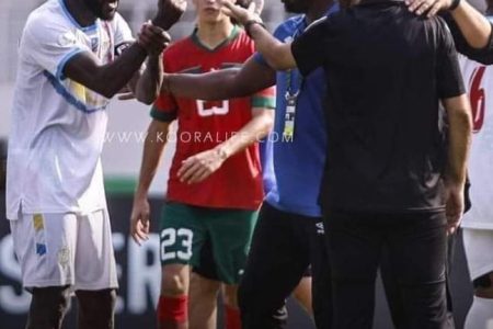 حركة غير رياضية تسيء للمنتخب الكونغولي الديمقراطي