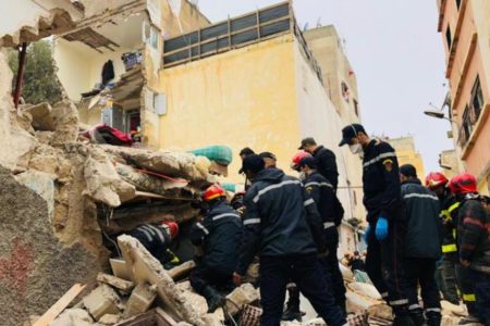 مدينة فاس : أمطار غزيرة ورياح قوية تسببت في انهيار منزل ومصرع “5” أشخاص