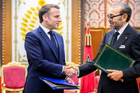 الرئيس الفرنسي ماكرون يشيد بالطموح غير المسبوق للشراكة التي تم بناؤها مع المغرب