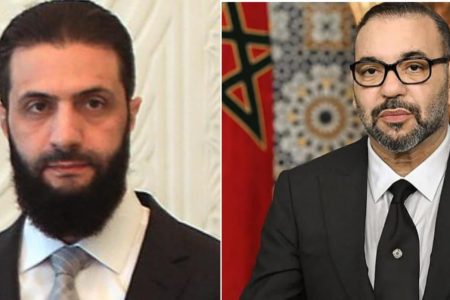 جلالة الملك محمد السادس يهنئ السيد أحمد الشرع بمناسبة توليه رئاسة الجمهورية العربية السورية في المرحلة الانتقالية
