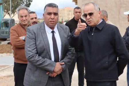 زيارة ميدانية لعامل إقليم جرسيف لتتبع تقدم مشروع التأهيل الحضري في شطره الثالث