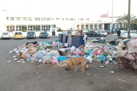 الجديدة : حين تُشوَّه الأزبال المتراكمة مداخل الحدائق والأماكن العمومية